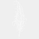 Black & White Quill - Writing DTF Transfers ready2transfer Light Color Design (See Imaging)