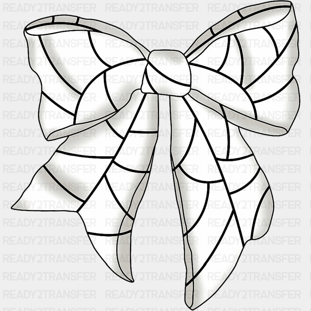 Black & White Ribbon - Volleyball DTF Transfers ready2transfer Dark Color Design (See Imaging)