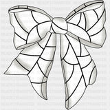 Black & White Ribbon - Volleyball DTF Transfers ready2transfer Dark Color Design (See Imaging)