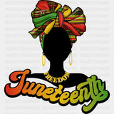 Black Woman Silhouette Juneteenth Blm Dtf Transfer Adult Unisex - S & M (10’) /