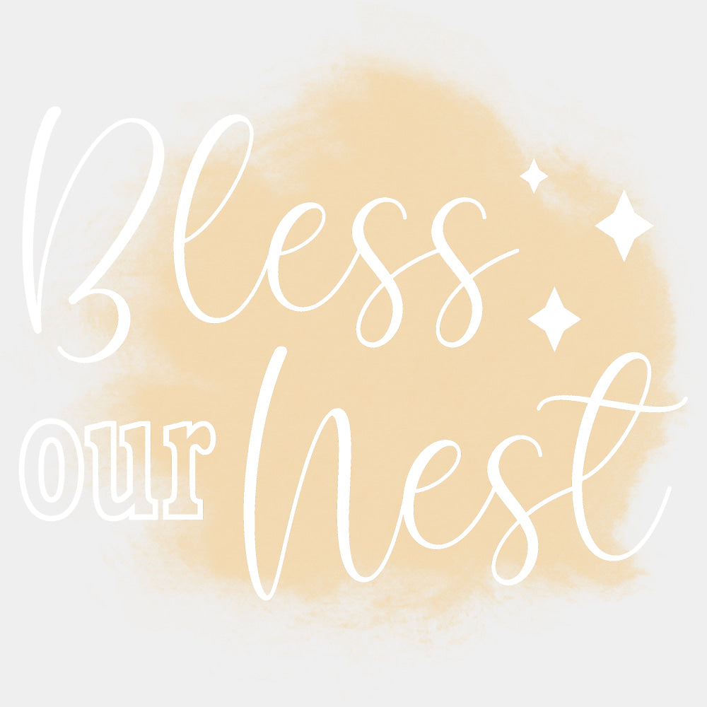 Bless Our Nest - Family DTF Transfers ready2transfer Light Color Design (See Imaging)