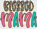 Blessed Mama DTF Transfer ready2transfer Black