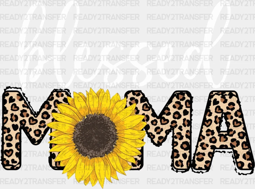 Blessed Mama Flower Dtf Transfer