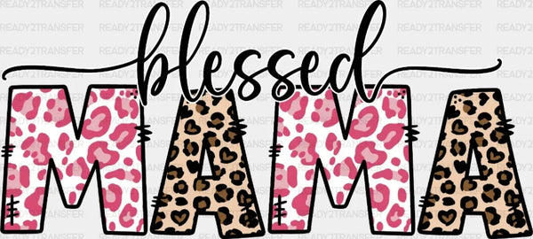 Blessed Mama Leopard DTF Transfer