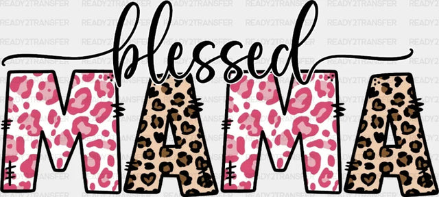 Blessed Mama Leopard Dtf Transfer