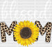 Blessed Mom DTF Transfer ready2transfer White