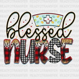 Blessed Nurse DTF Transfer ready2transfer