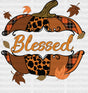 Blessed Pumpkin Sliced - Fall Dtf Transfer Adult Unisex S & M (10’’) / Dark Color Design (See