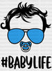 Blue BABYLIFE DTF Transfer ready2transfer Black