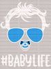 Blue BABYLIFE DTF Transfer ready2transfer White