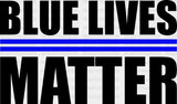 Blue Lives Matter - Police Dtf Heat Transfer Adult Unisex S & M (10’’) / Dark Color Design (See