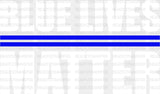 Blue Lives Matter - Police Dtf Heat Transfer Adult Unisex S & M (10’’) / Light Color Design