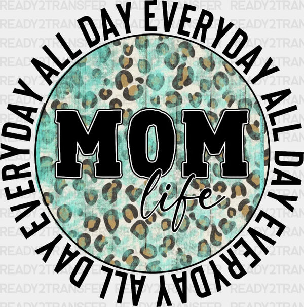 Blue Mom Life DTF Transfer