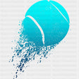 Blue Tennis Ball - Tennis DTF Transfers ready2transfer