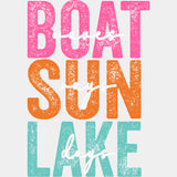 Boat Waves, Sun Rays, Lake Days - Boating DTF Transfers ready2transfer Light Color Design (See Imaging)