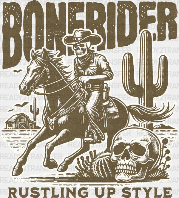 Bonerider Rustling Up Style Design - Rodeo DTF Transfers
