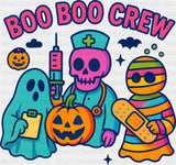 Boo Boo Crew Nurse - Halloween DTF Transfer