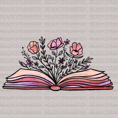 Book Floral DTF Transfer - ready2transfer