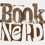 Book Nerd - Reading DTF Transfers ready2transfer Brown Color Design (See Imaging)