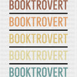 Booktrovert - Librarian DTF Transfers ready2transfer Dark Color Design (See Imaging)