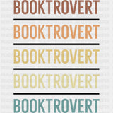 Booktrovert - Librarian DTF Transfers ready2transfer Dark Color Design (See Imaging)