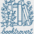 Booktrovert - Reading DTF Transfers - Adult Unisex - S & M (10’’) / Dark Color Design (See Imaging)