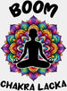 Boom Chakra Lacka - Yoga DTF Heat Transfer ready2transfer White