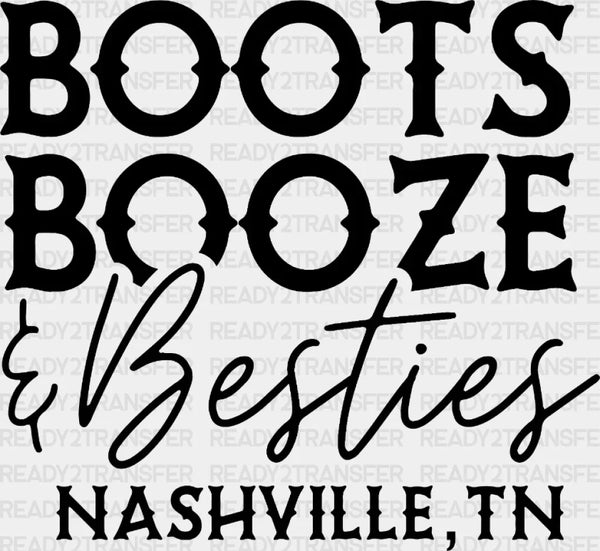 BOOTS BOOZE Besties DTF Transfer