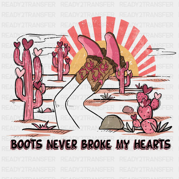 BOOTS NEVER BROKE MY HEARTS TX DTF Transfer