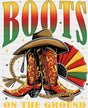 Boots On The Ground Cowboy Boots - Juneteenth DTF Transfer