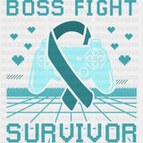 Boss Fight Survivor - Cervical Cancer DTF Transfers