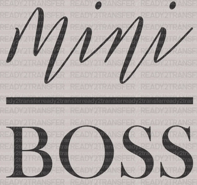 BOSS Mini DTF Transfer - ready2transfer