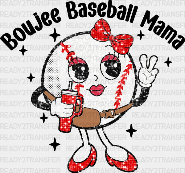 Boujee Baseball Mama - Baseball DTF Heat Transfer