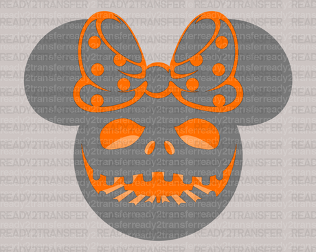 Bow Tie Hungry Halloween Mouse DTF Transfer - ready2transfer