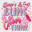 Bows & Bling It's A Cheer Thing, Cyan & Pink - Cheerleading DTF Transfers ready2transfer