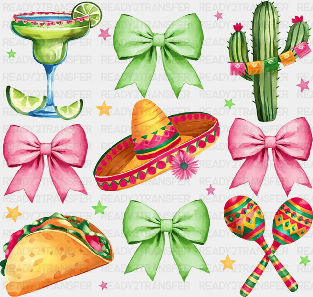 Bowties Cactus Taco - Cinco De Mayo DTF Transfer