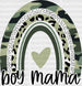 Boy Mama Rainbow Mother's Day DTF Heat Transfer, Mama Design, Mom DTF ready2transfer Black