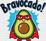 Bravocado - Minimal UV Sticker Permanent UV DTF Decal Dark Color Design (See Imaging)