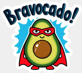 Bravocado - Minimal UV Sticker Permanent UV DTF Decal Light Color Design (See Imaging)