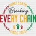 Breaking Every Chain BLM DTF Transfer ready2transfer Black