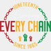 Breaking Every Chain BLM DTF Transfer ready2transfer White