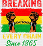 Breaking Every Chain Red Yellow Green - Juneteenth DTF Transfer ready2transfer