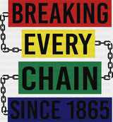 Breaking Every Chain Since 1865 B&W - Juneteenth DTF Transfer Adult Unisex - S & M (10’’) / Dark Color Design (See