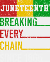 Breaking Every Chain Since 1865 - Juneteenth DTF Transfer Adult Unisex - S & M (10’’) / Light Color Design (See Imaging)