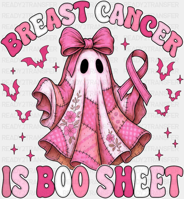 Breast Cancer Is Boo Sheet - Breast Cancer Awareness DTF Transfer