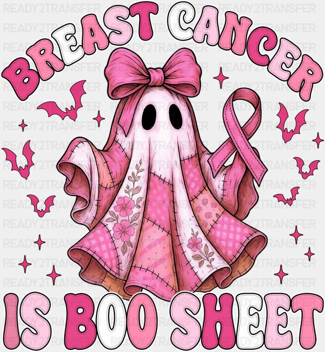 Breast Cancer Is Boo Sheet Breast Cancer Awareness DTF Transfer