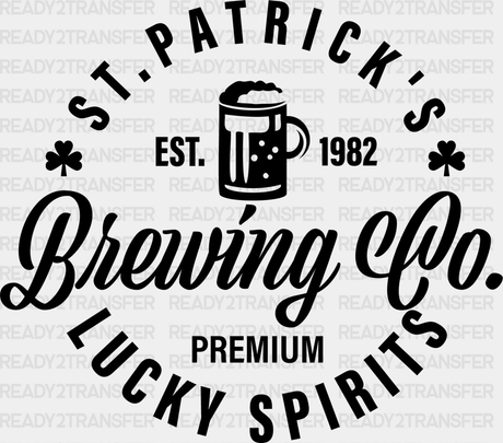 Brewing Co Premium Lucky Spirits St Patrick’s Day Dtf Transfer