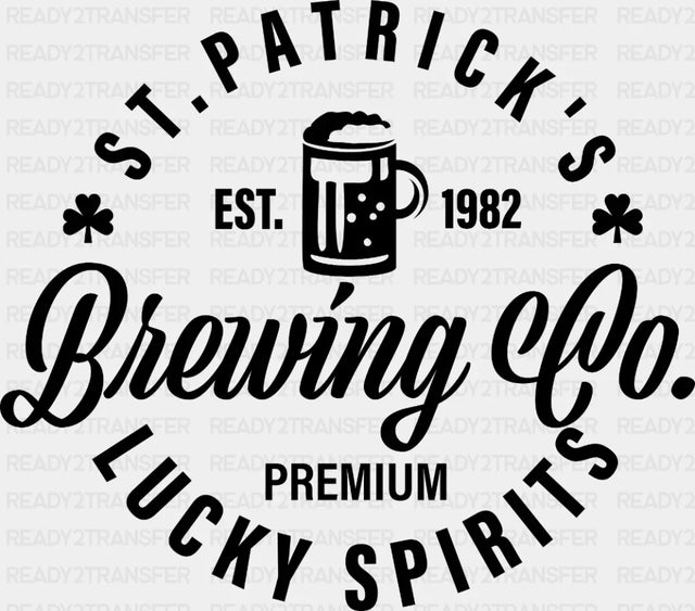 Brewing Co. St. Patrick’s Day Dtf Heat Transfer Saint Patricks Design St Paddys