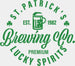 Brewing Co. St. Patrick's Day DTF Heat Transfer, Saint Patricks Day Design, St Paddys Day DTF ready2transfer Green