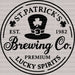 Brewing Co. St. Patrick's Day DTF Heat Transfer, Saint Patricks Day Design, St Paddys Day DTF ready2transfer Black